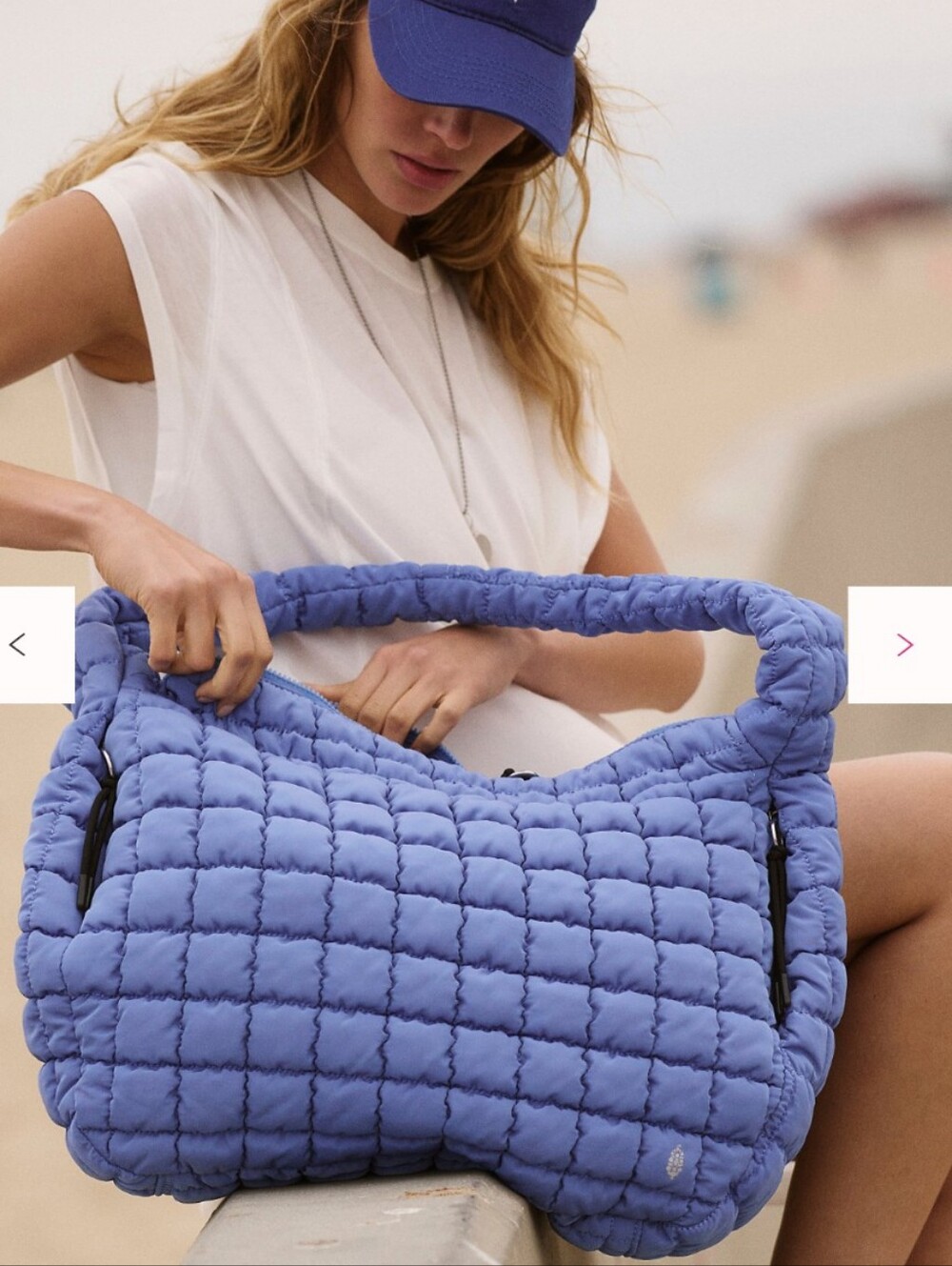 Free People Carryall In Blueberry